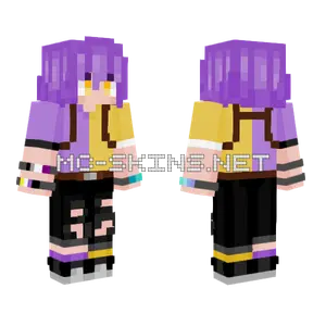 Casual With Elytra Harness Minecraft skin