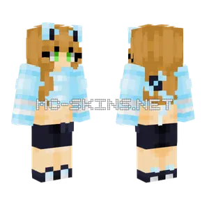 Cat Ears And Tail Minecraft skin