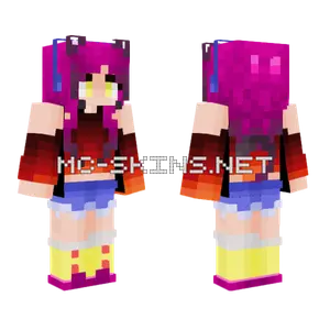 Cat Gamer Girl Minecraft skin