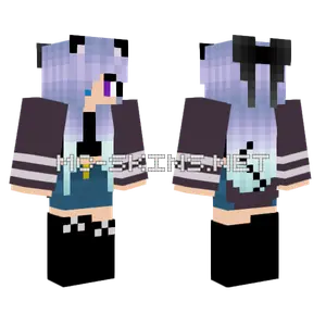Cat Girl Edited Minecraft skin