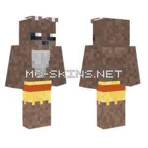 Caveman Rabbit Minecraft skin