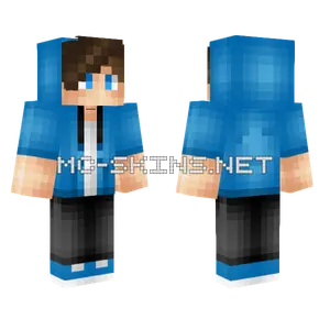 Cbguy Blue Hoodie Minecraft skin