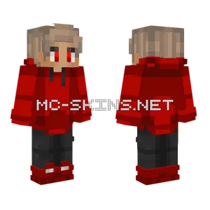 CG Red Minecraft skin