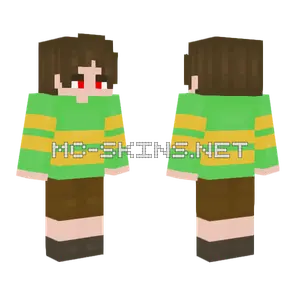 Chara Boy Minecraft skin