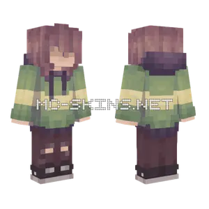 Chara Green Sweater Minecraft skin