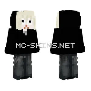 Character2 Black Outfit Minecraft skin