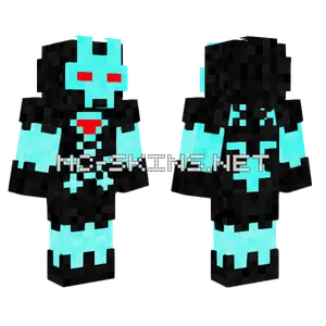 Charged Iron Man Minecraft skin