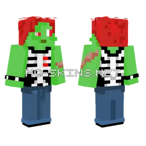 Charley Pea Zombie Minecraft skin