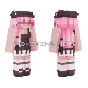 Charlotte Pink Witch Minecraft skin