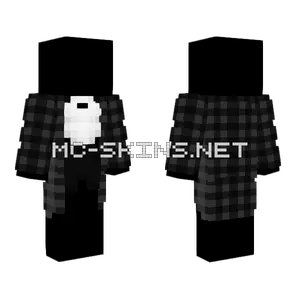 Checkered Black White Coat Minecraft skin