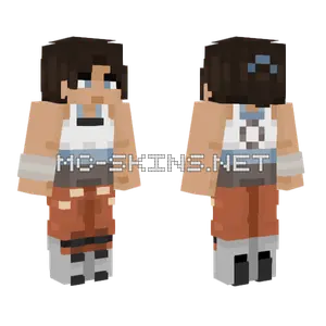 Chell Minecraft skin