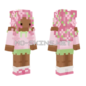 Cherry Blossom Girl Minecraft skin