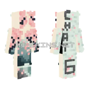 Cherry Blossom Mountains Group Chat Six Minecraft skin