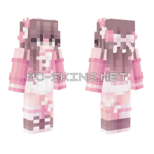Cherry Blossoms Girl Minecraft skin