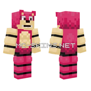Cherry The Animatronic Hedgehog Minecraft skin
