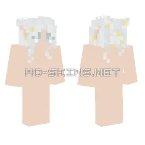 Cheveux White Hair Minecraft skin