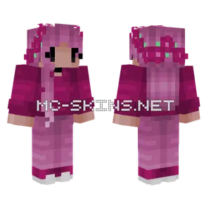 Chibi Girl Pink Outfit Minecraft skin