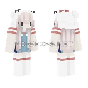 Chibi Hello Kitty Girl Minecraft skin