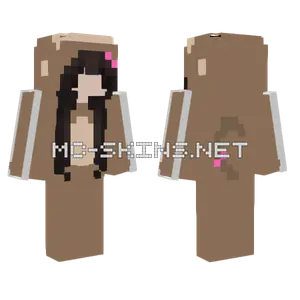 Chibi Monke Onesie Girl Minecraft skin