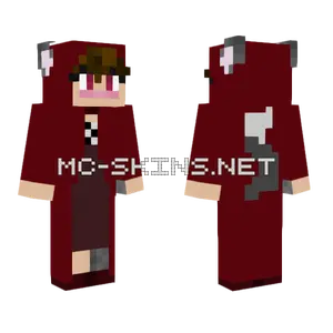 Chica Loba Con Vestido Minecraft skin
