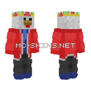 Chicken King Minecraft skin