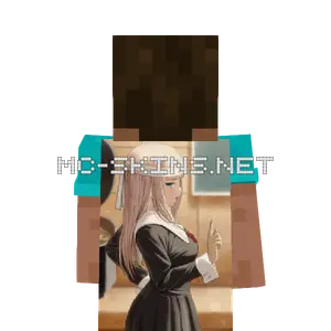 Chika Fujiwara School Uniform cape, outside and lining