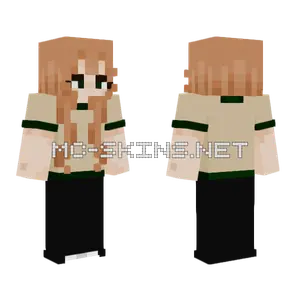 Chill Girl Minecraft skin