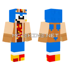 Chilli Dog Classic Sonic Minecraft skin