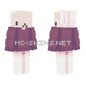 Chocolate Bunny Minecraft skin