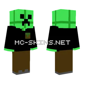 Chocolate Creeper Minecraft skin