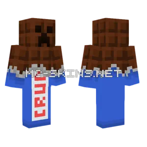 Chocolate Creeper Minecraft skin
