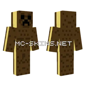 Chocolate Sandwich Creeper Minecraft skin