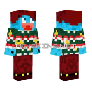 Christmas Blue Boy Minecraft skin