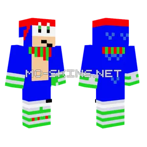 Christmas Boom Sonic Minecraft skin