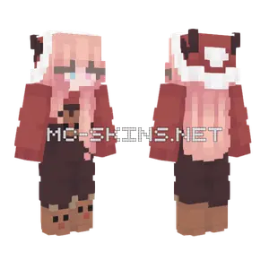 Christmas Deer Girl Minecraft skin