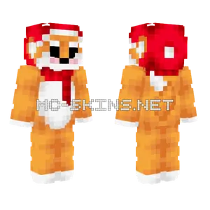 Christmas Fox Minecraft skin