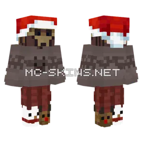 Christmas Groot Minecraft skin