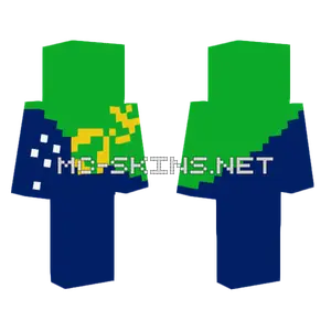 Christmas Island Flag Minecraft skin