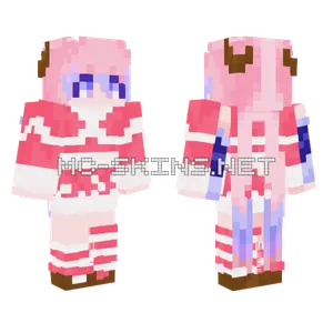 Christmas Kokomi Minecraft skin