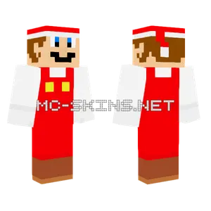 Christmas Mario Minecraft skin