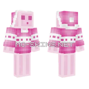 Christmas Pink Slime Minecraft skin