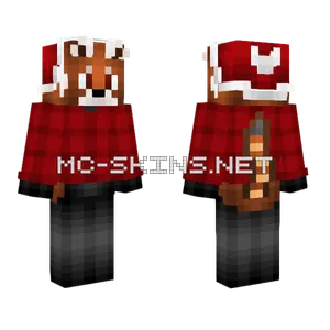 Christmas Red Panda Minecraft skin