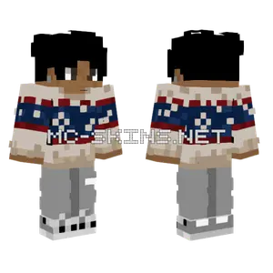 Christmas Sweater Boy Minecraft skin