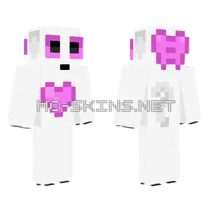 Cinnamajiga Pink Heart Minecraft skin