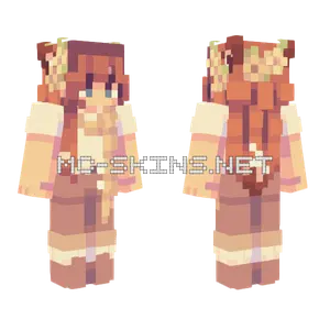 Cinnamon Candles Fall Persona Minecraft skin