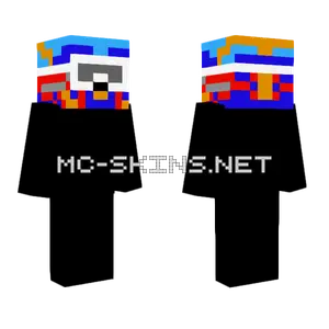Cj Kask Redbull Niebieski Minecraft skin