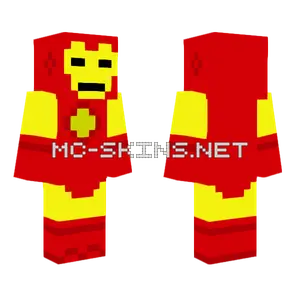 Classic Iron Man Minecraft skin