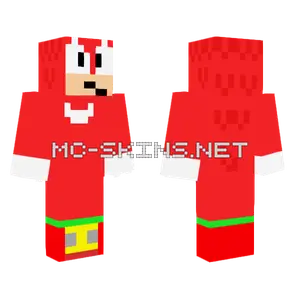 Classic Knuckles V2 Minecraft skin