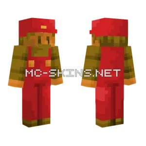 Classic Mario Minecraft skin