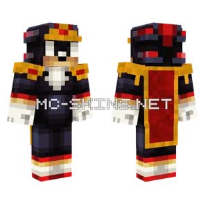 Classic Shadow The Hedgehog Minecraft skin